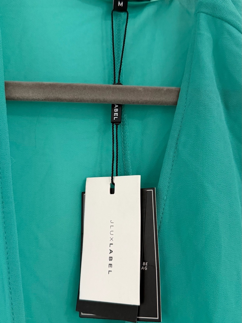 JLUXLABEL Teal Deep V Ruched Maxi Dress - Picture 4 of 7